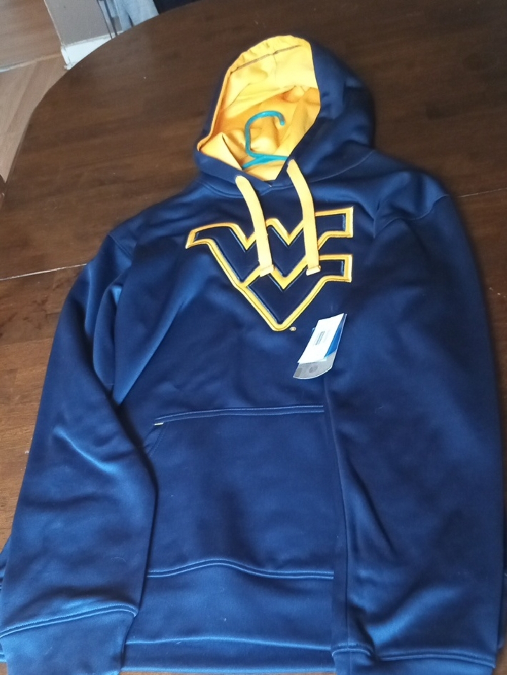 Magnetic Me Navy and Gold Zip-Up Hoodie Sweater